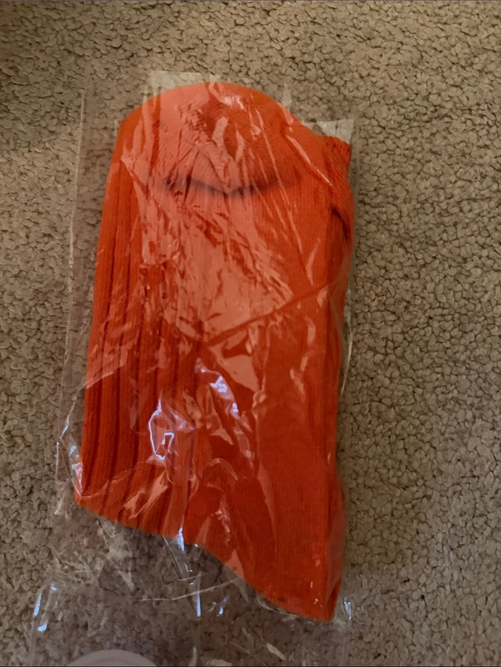 NWT Orange Smiley Crew Socks - OS